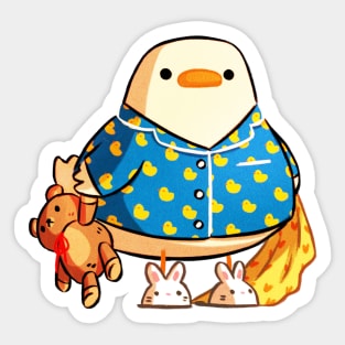 Bedtime Duck Sticker